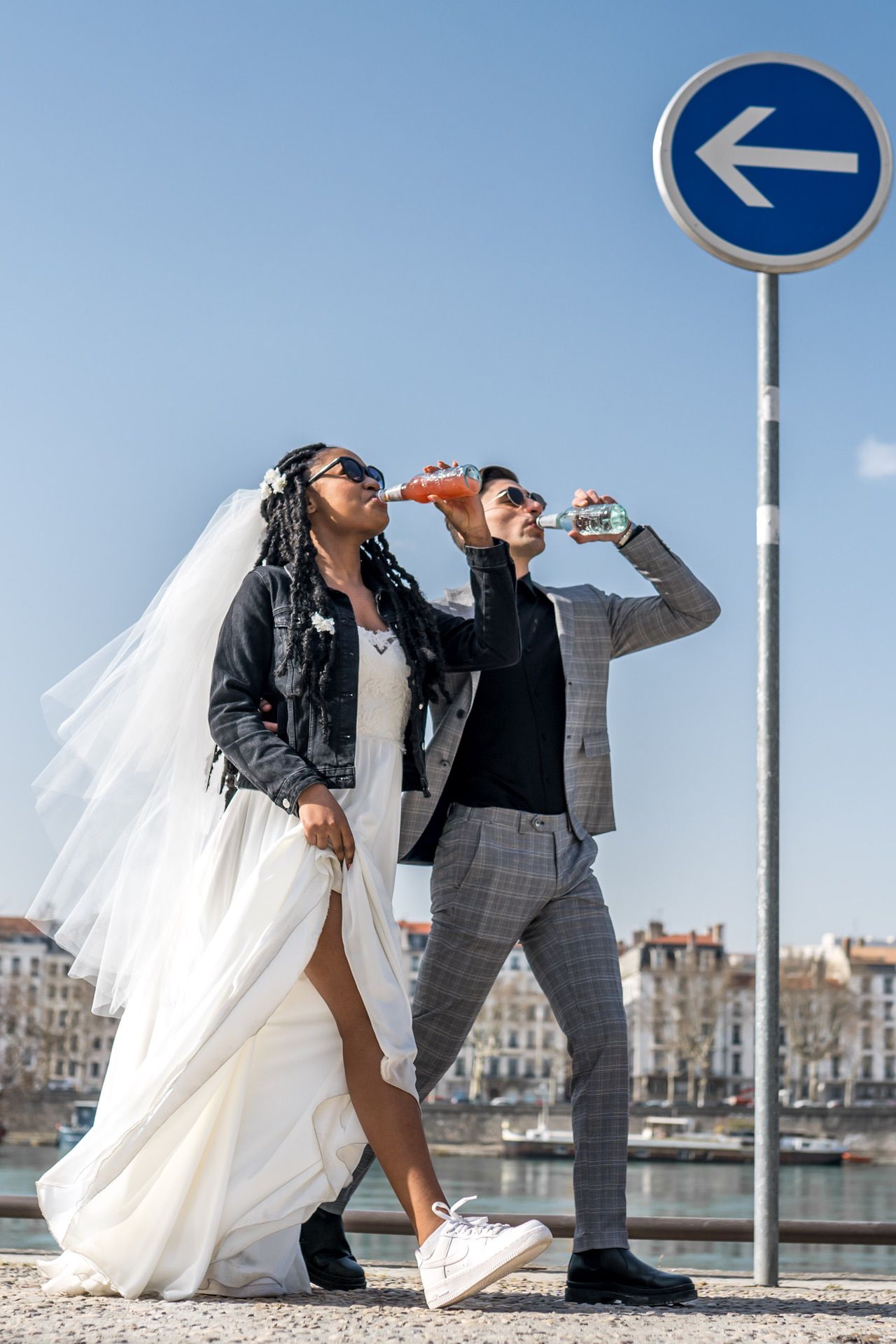 photos de mariage originales, photos modernes, photos en extérieur, photos de couple